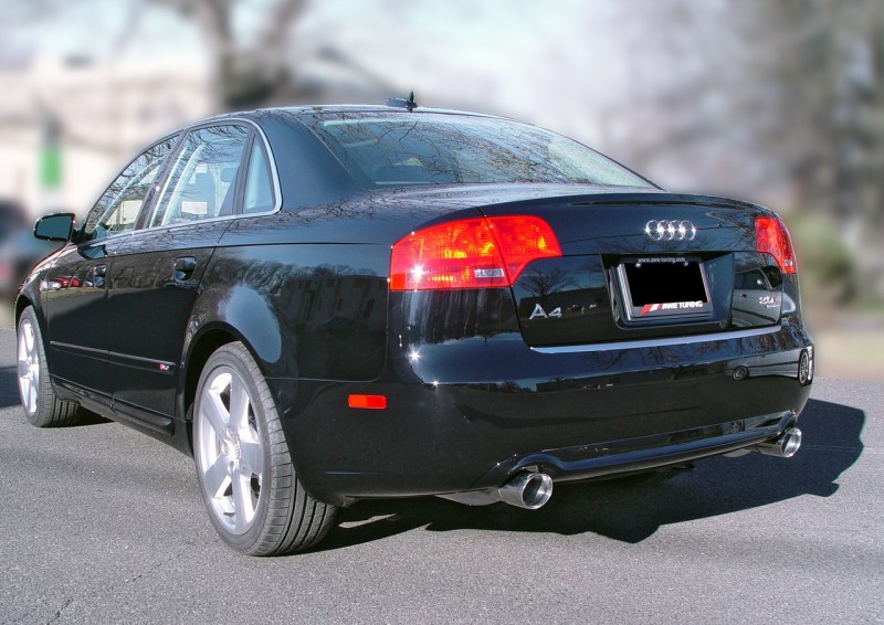 Audi A4 Performance Exhaust - AWE Tuning - Cat Back Touring Edition Dual Tip - Diamond Black - `05-`08 Audi A4 Performance Exhaust - AWE Tuning - Cat Back Touring Edition Dual Tip - Diamond Black - `05-`08